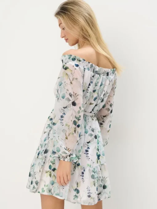Frühlingskleider|Kleider, Overalls>MOHITO Minikleid gemustert Weiu00df
