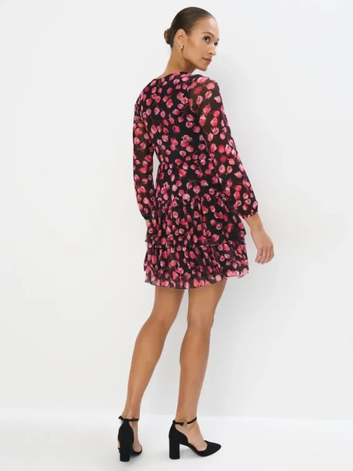 Geblümte Kleider|Kleider, Overalls>MOHITO Minikleid in A-Linie Rot