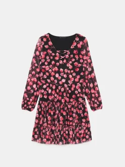 Geblümte Kleider|Kleider, Overalls></noscript>MOHITO Minikleid in A-Linie Rot