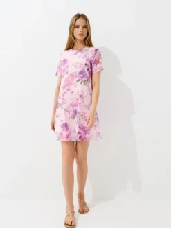 Coming Soon!>MOHITO Minikleid mit Blumenmuster Pink
