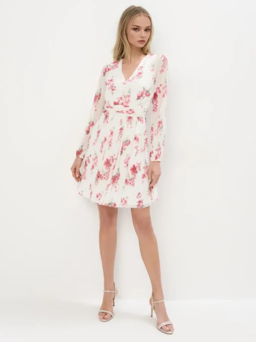 Kleider, Overalls|Entdecke Alles>MOHITO Minikleid mit Blumenmuster Pink