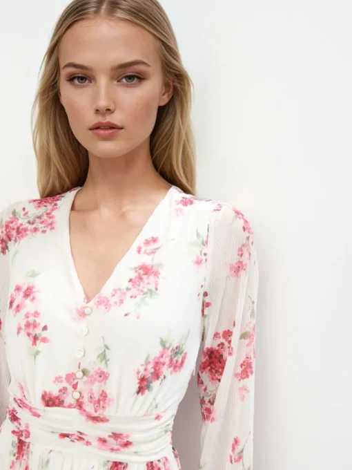 Kleider, Overalls|Entdecke Alles>MOHITO Minikleid mit Blumenmuster Pink