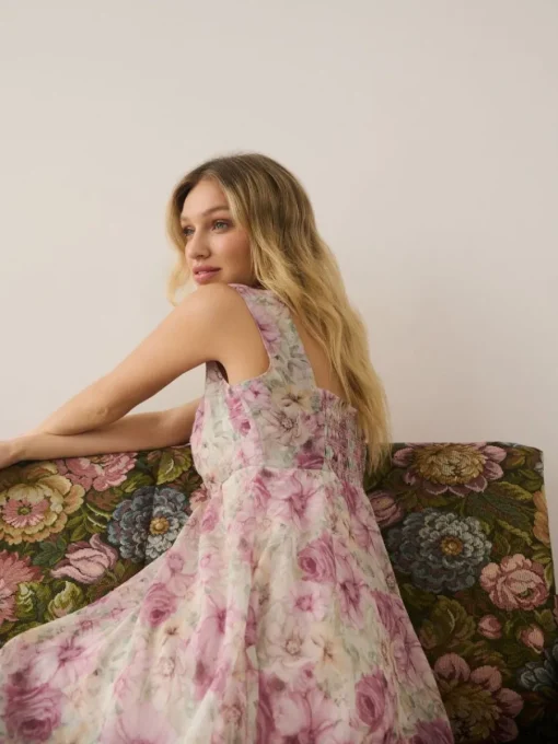 Kleider, Overalls|Entdecke Alles>MOHITO Minikleid mit Blumenmuster Pink