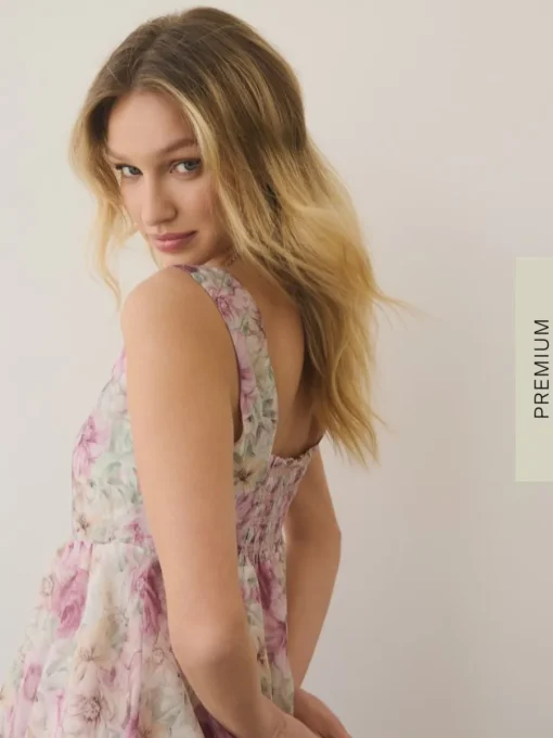 Kleider, Overalls|Entdecke Alles>MOHITO Minikleid mit Blumenmuster Pink