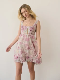 Kleider, Overalls|Entdecke Alles></noscript>MOHITO Minikleid mit Blumenmuster Pink