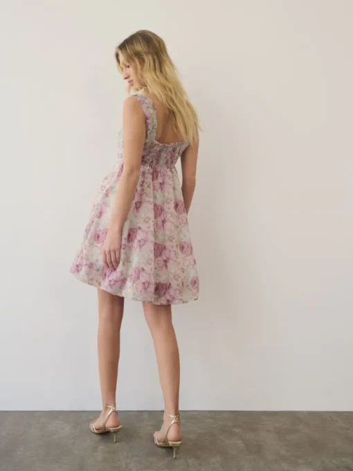 Kleider, Overalls|Entdecke Alles>MOHITO Minikleid mit Blumenmuster Pink