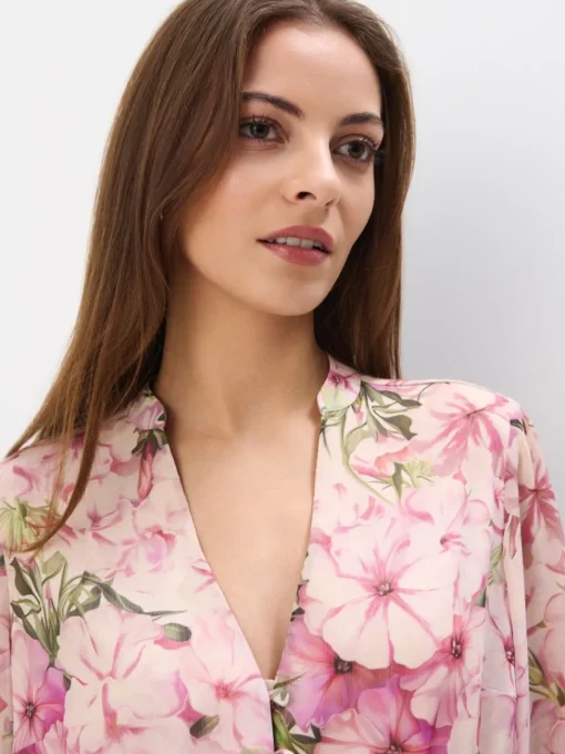 Geblümte Kleider|Kleider, Overalls>MOHITO Minikleid mit Gürtel Pink