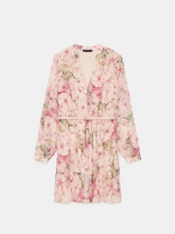 Geblümte Kleider|Kleider, Overalls></noscript>MOHITO Minikleid mit Gürtel Pink