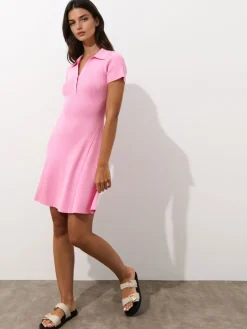 Coming Soon!>MOHITO Minikleid mit Kragen Pink
