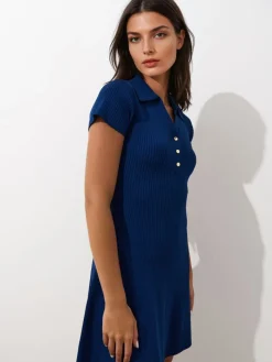 Coming Soon!></noscript>MOHITO Minikleid mit Kragen Navy