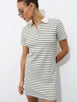 Coming Soon!>MOHITO Minikleid mit kurzen Ärmeln Weiu00df