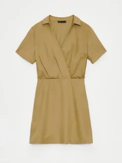 Bestsellers>MOHITO Minikleid mit Kuvert-Ausschnitt Olivgrün