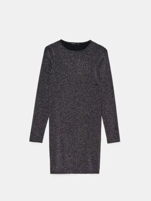 Minikleider|Kleider, Overalls>MOHITO Minikleid mit Metallgarn Schwarz