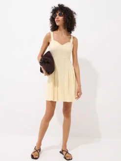 Coming Soon!>MOHITO Minikleid mit Trägern Hellgelb
