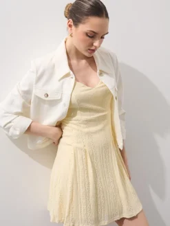 Coming Soon!></noscript>MOHITO Minikleid mit Trägern Hellgelb