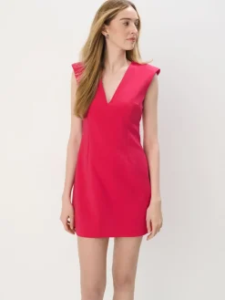 Frühlingskleider|Kleider, Overalls>MOHITO Minikleid mit V-Ausschnitt Pink