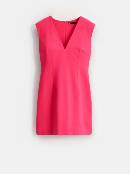 Frühlingskleider|Kleider, Overalls>MOHITO Minikleid mit V-Ausschnitt Pink