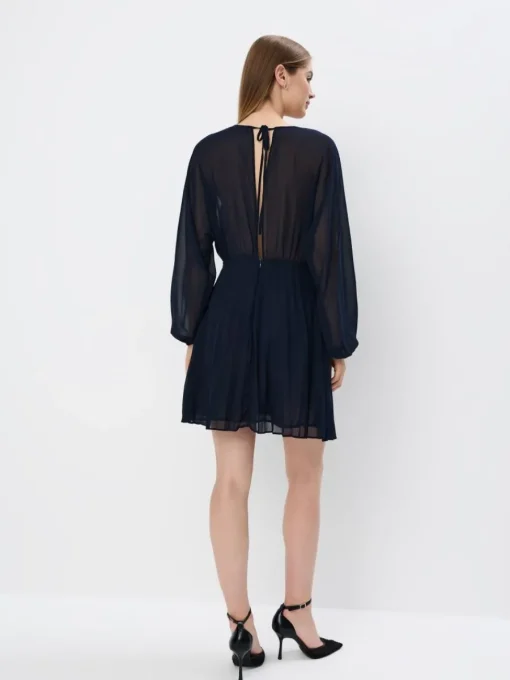 Frühlingskleider|Kleider, Overalls>MOHITO Minikleid mit V-Ausschnitt Navy
