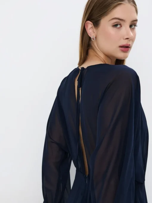 Frühlingskleider|Kleider, Overalls>MOHITO Minikleid mit V-Ausschnitt Navy