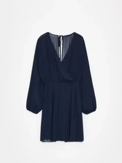 Frühlingskleider|Kleider, Overalls></noscript>MOHITO Minikleid mit V-Ausschnitt Navy