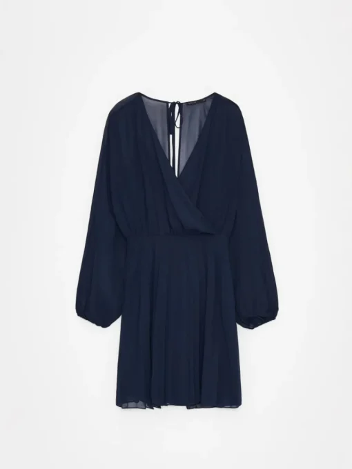 Frühlingskleider|Kleider, Overalls>MOHITO Minikleid mit V-Ausschnitt Navy