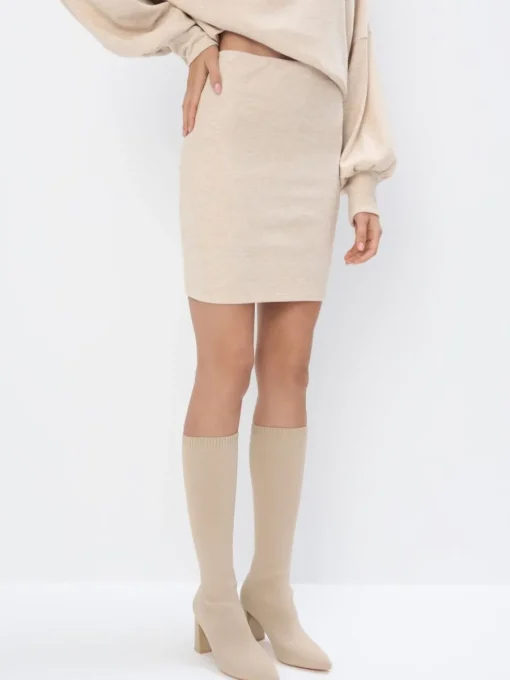 Röcke>MOHITO Minirock Beige