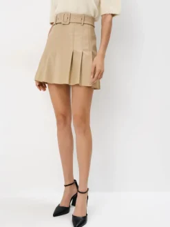 Röcke>MOHITO Minirock mit Gürtel Beige