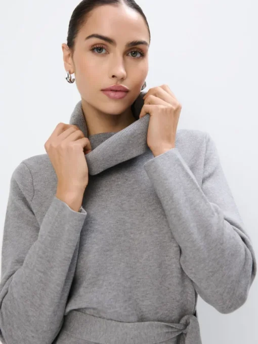 Minikleider|Kleider, Overalls>MOHITO Mini-Strickkleid Grau