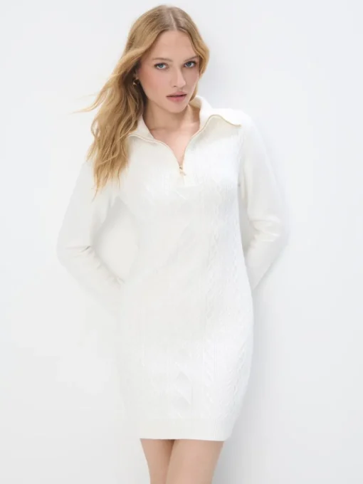Minikleider|Kleider, Overalls>MOHITO Mini-Strickkleid Creme