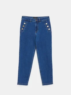 Jeans></noscript>MOHITO Mom Jeans Navy
