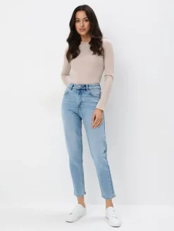 Am Häufigsten Ausgewählt|Jeans></noscript>MOHITO Mom Jeans Blau