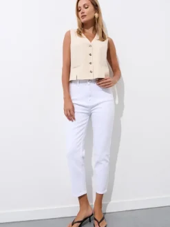 Jeans>MOHITO Mom Jeans PETITE Weiu00df