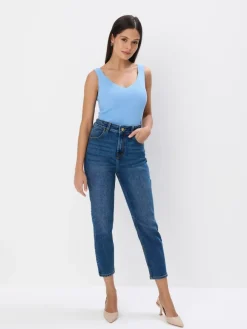 Jeans>MOHITO Mom Jeans PETITE Blau