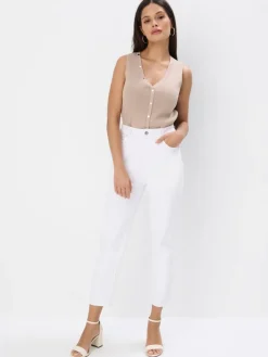 Jeans>MOHITO Mom Jeans PETITE Weiu00df