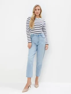 Jeans>MOHITO Mom-Fit-Jeans Blau