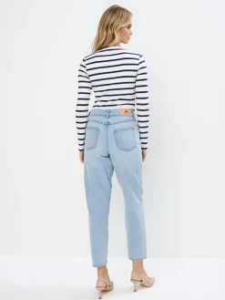 Jeans></noscript>MOHITO Mom-Fit-Jeans Blau