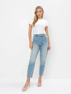 Jeans>MOHITO Mom-Fit-Jeans Blau