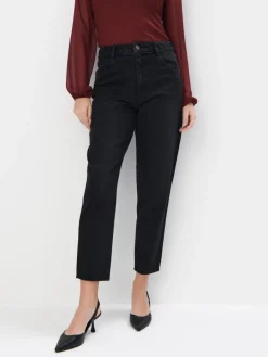 Jeans>MOHITO Mom-Fit-Jeans Schwarz