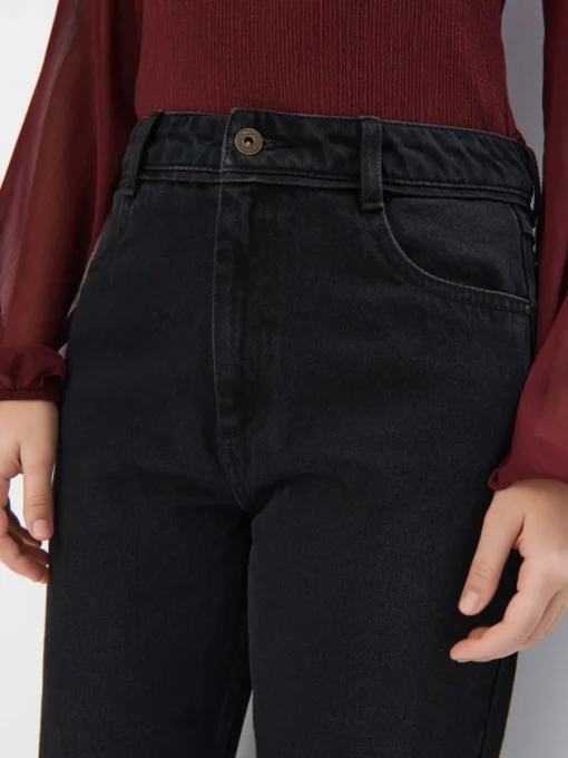 Jeans>MOHITO Mom-Fit-Jeans Schwarz
