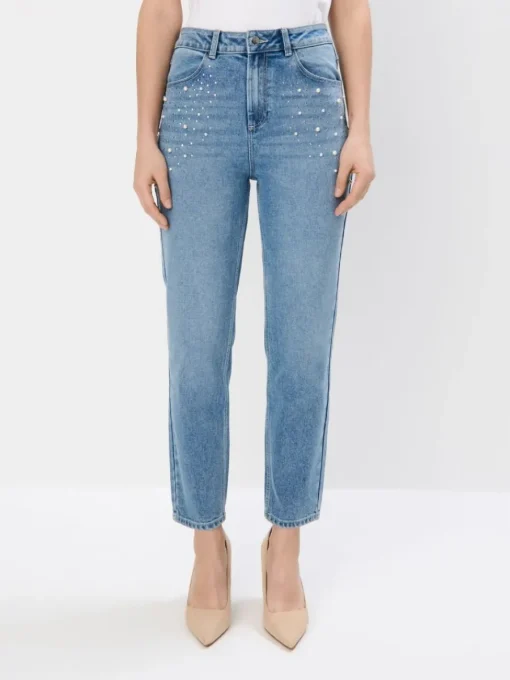 Jeans>MOHITO Mom-Jeans im Slim-Fit Blau
