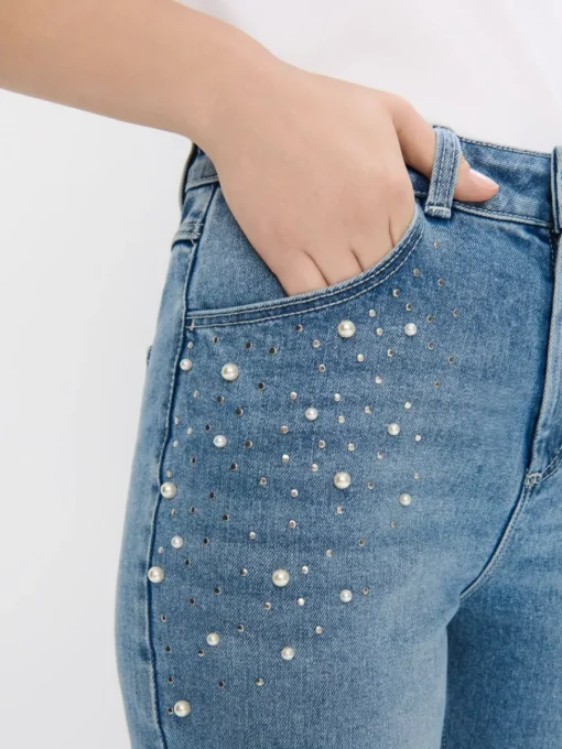 Jeans>MOHITO Mom-Jeans im Slim-Fit Blau