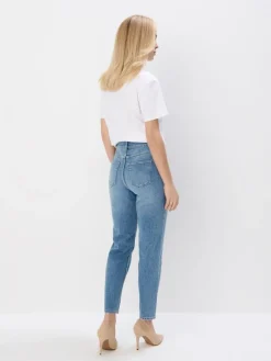 Jeans></noscript>MOHITO Mom-Jeans im Slim-Fit Blau