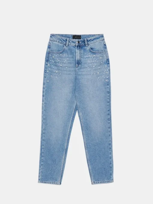 Jeans>MOHITO Mom-Jeans im Slim-Fit Blau