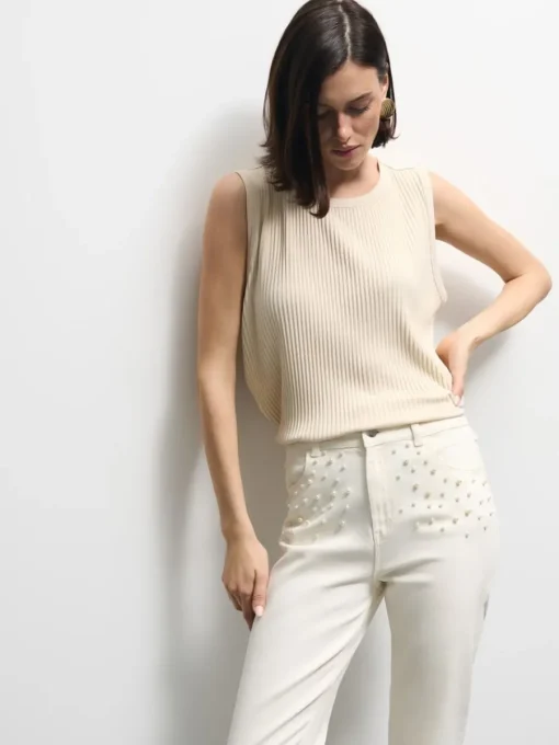 Jeans>MOHITO Mom-Jeans im Slim-Fit Creme