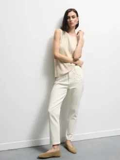 Jeans>MOHITO Mom-Jeans im Slim-Fit Creme