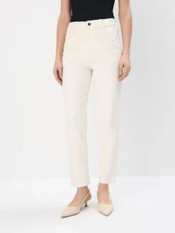Jeans></noscript>MOHITO Mom-Jeans im Slim-Fit Creme