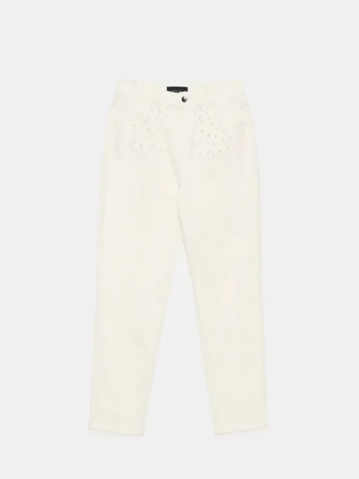 Jeans>MOHITO Mom-Jeans im Slim-Fit Creme