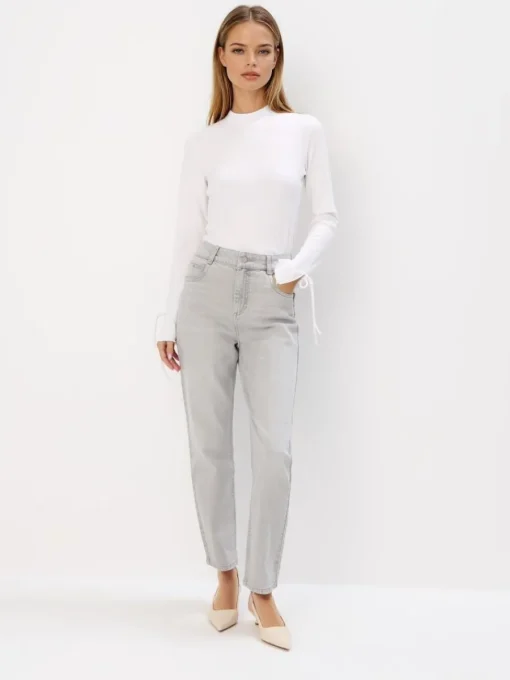 Jeans>MOHITO Mom-Jeans im Slim-Fit Grau