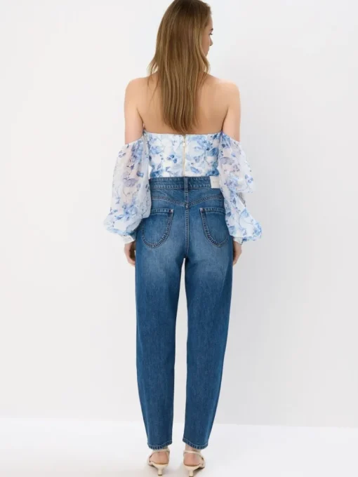 Jeans>MOHITO Mom-Jeans im Slim-Fit Blau