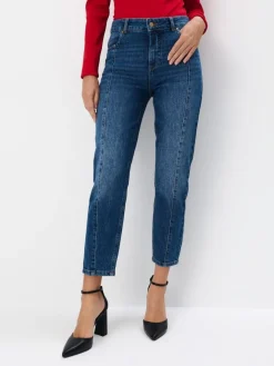 Jeans>MOHITO Mom-Jeans im Slim-Fit Blau